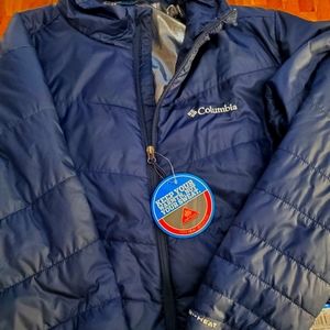 NWT Men's Columbia OmniHeat Jacket, L, Navy Blue